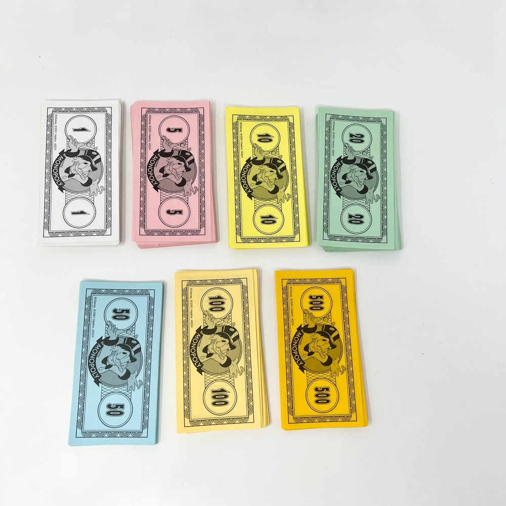 2001‎ Disney Edition Monopoly Replacement Pieces: Set Of Money Bills